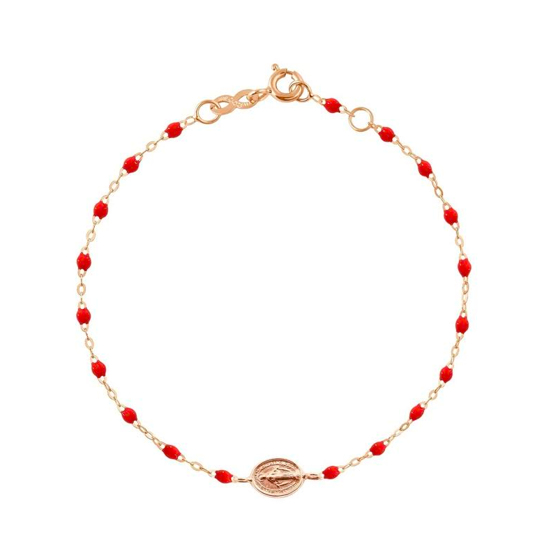 Bracelet Gigi Clozeau Madone résine rouge coquelicot