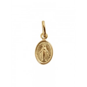 Pendentif Gigi Clozeau petite Madone or rose blanc jaune