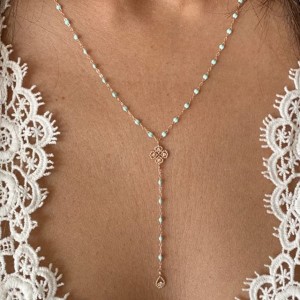 Boucles d'oreilles or rose Gigi Clozeau Lucky lotus diamants