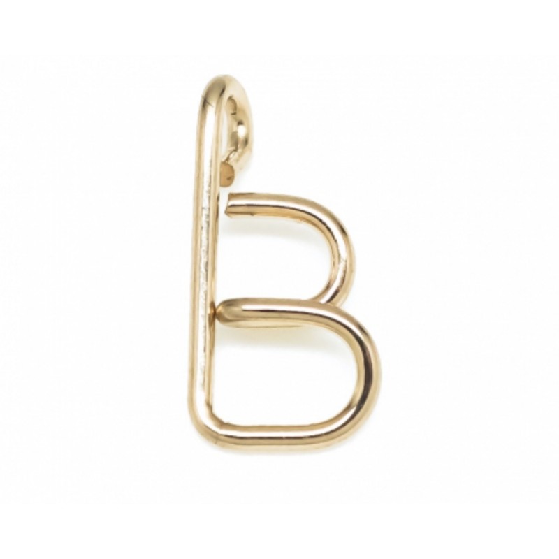 Léo Collection pendentif or blanc ou jaune ou rose "B"