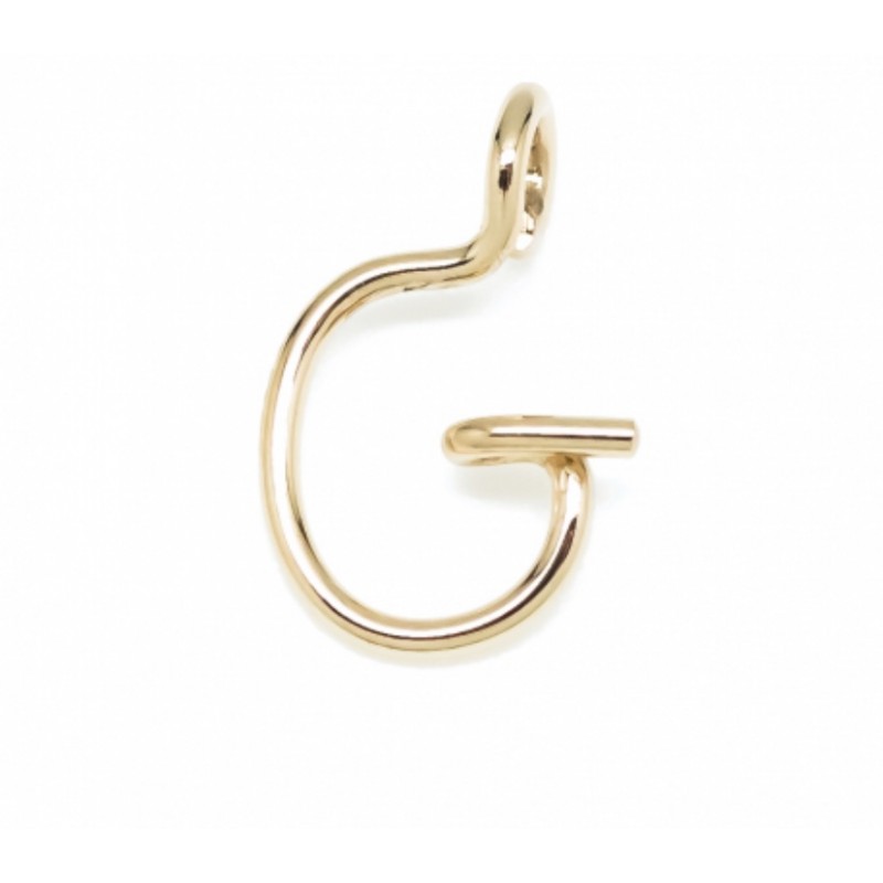 Léo Collection pendentif or blanc ou jaune ou rose "G"