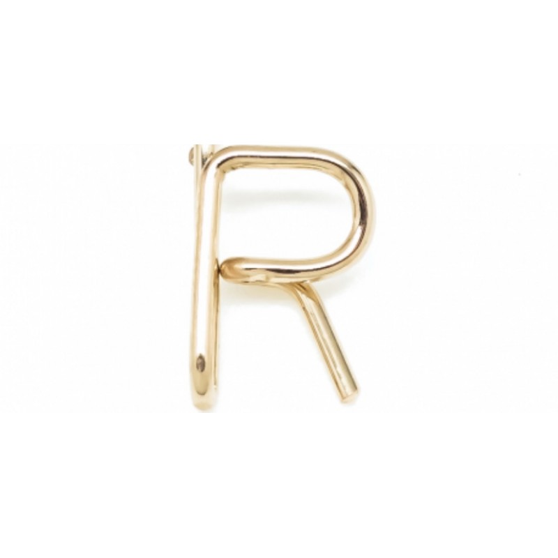 Léo Collection pendentif or blanc ou jaune ou rose "R"