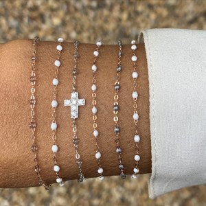 Bracelet Gigi Clozeau Madone résine blanche