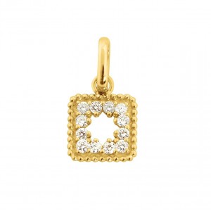 Pendentif Gigi Clozeau Trésor diamants or rose ou jaune ou blanc