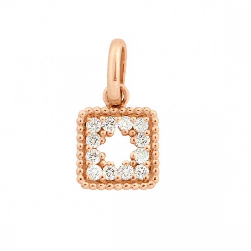 Pendentif Gigi Clozeau Trésor diamants or rose ou jaune ou blanc