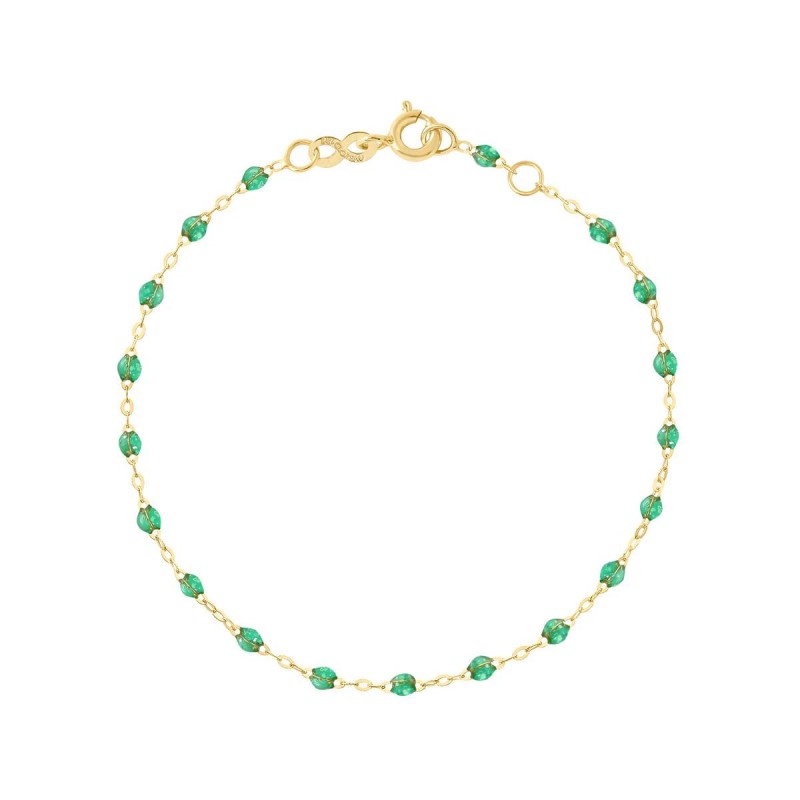 Bracelet classique Gigi Clozeau or 18 ct - 750/000 - NOUVEAU Résine Menthe