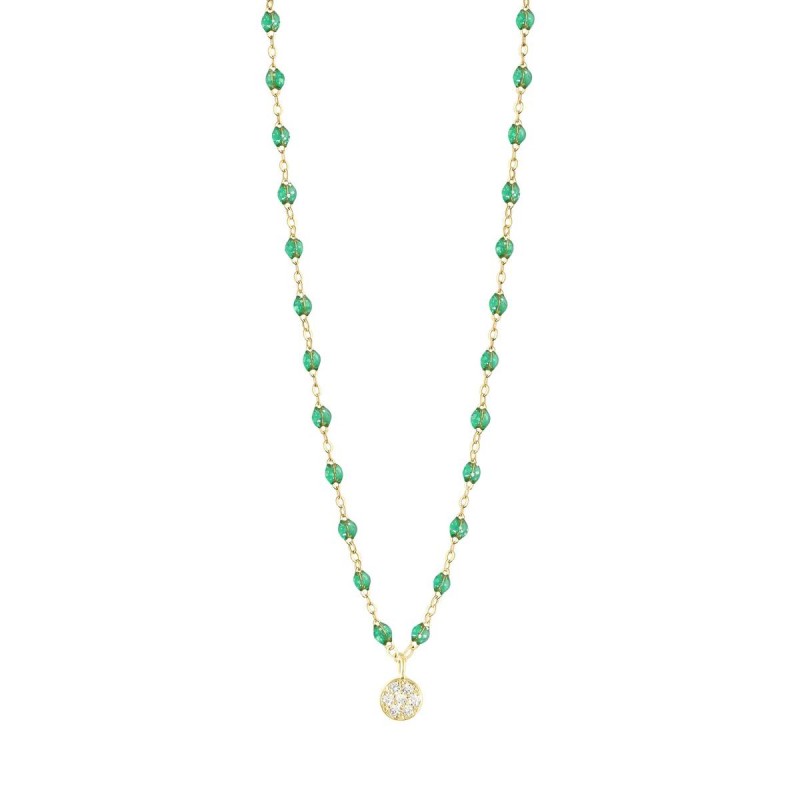 Collier Gigi Clozeau - Puce diamants 42 cm nouvelle résine menthe