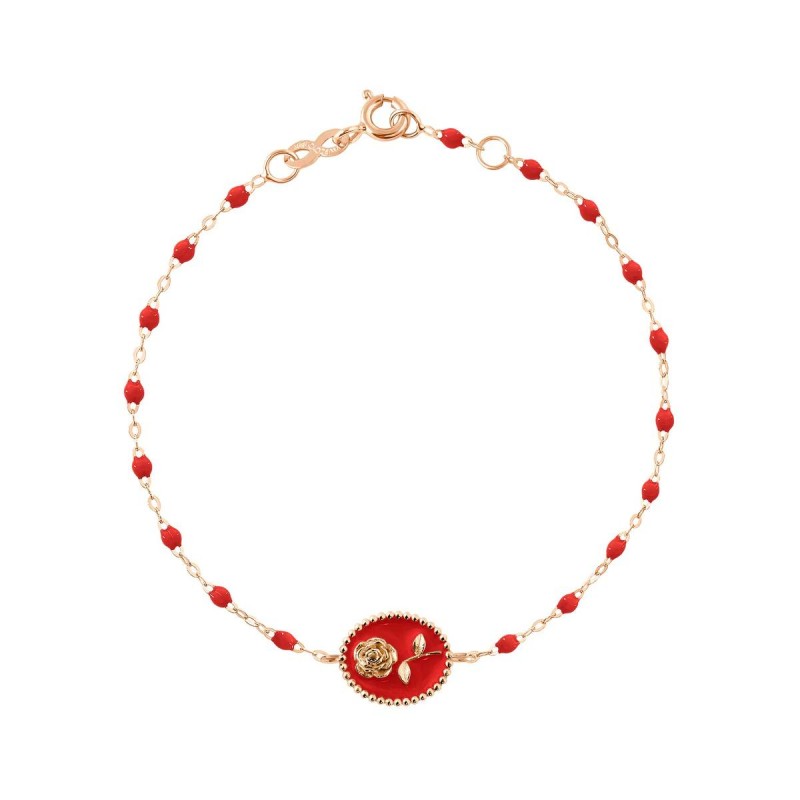 Bracelet Rose Gigi Clozeau - Or rose - résine  coquelicot R31