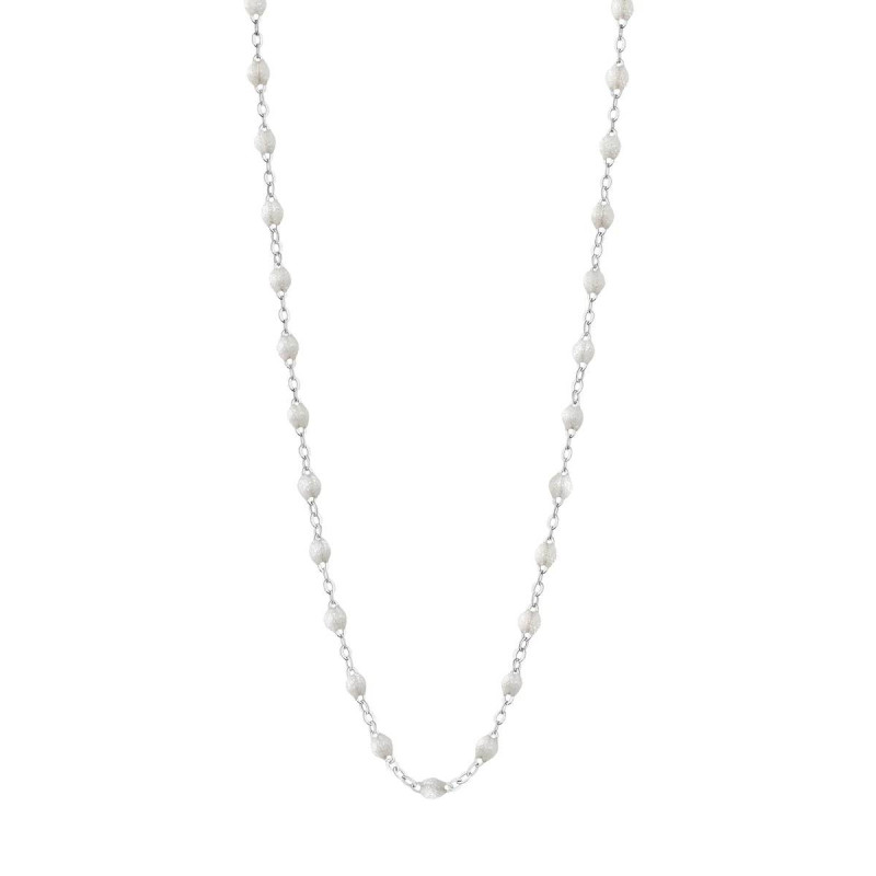 Collier classique 42 cm Gigi Clozeau or 18 ct - 750/000 - NOUVEAU résine Opale