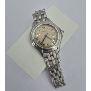 Montre Cartier Cougar acier dame - Bijou Vintage