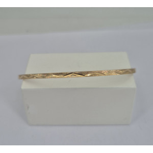 Bracelet jonc rigide or jaune - Bijou Vintage