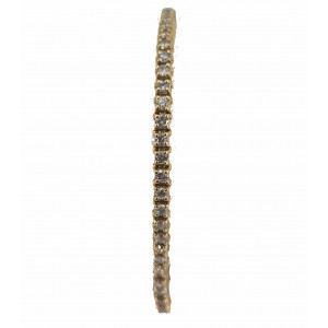 Bracelet rivière diamants 3.84 carats  or jaune - Bijou Vintage