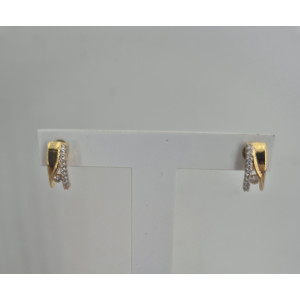 Boucles d'oreilles brillants or jaune - Bijou Vintage