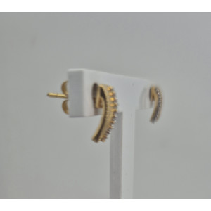 Boucles d'oreilles brillants or jaune - Bijou Vintage