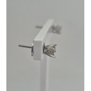 Boucles d'oreilles  diamants 0.54 carats  or blanc - Bijou Vintage
