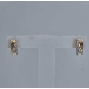 Boucles d'oreilles brillants or jaune - Bijou Vintage
