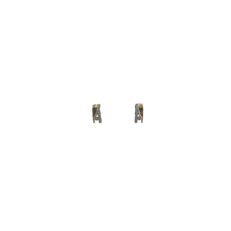 Boucles d'oreilles brillants or jaune - Bijou Vintage