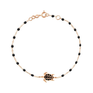 Bracelet Tortue Gigi Clozeau - Or rose ou or jaune résine noire