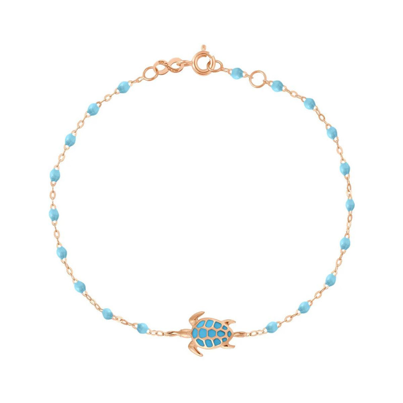 Bracelet Tortue Gigi Clozeau - Or rose ou or jaune résine turquoise