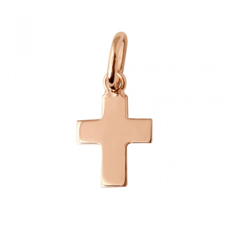 Pendentif Gigi Clozeau croix or rose blanc jaune